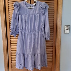 UNIVERSAL THREADS Lavender Womens Dress with Ruffle Sleeves Size L
